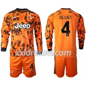 Juventus Matthijs de Ligt 4 Treći Dječji Komplet Dresovi za Nogomet 2020-2021 Dugim Rukavima (+ kratke hlače)